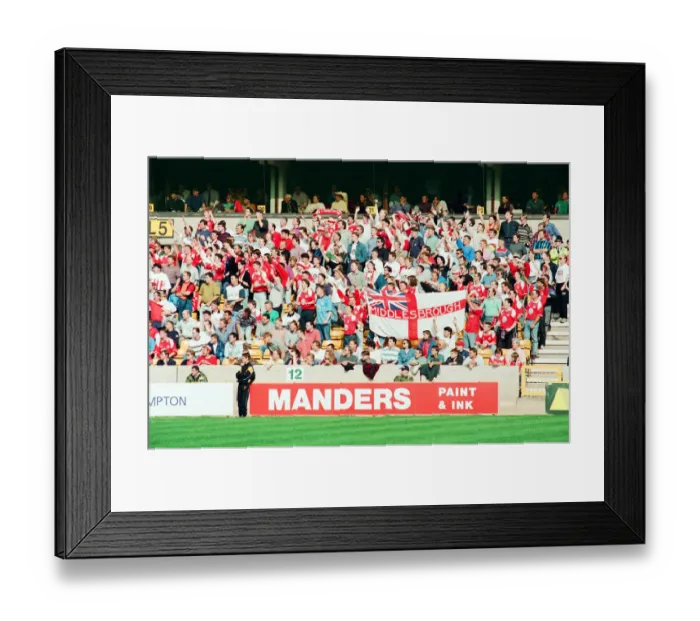 Framed Print : Wolves 2-3 Middlesbrough, League match at Ayresome Park, Saturday 28th August 1993