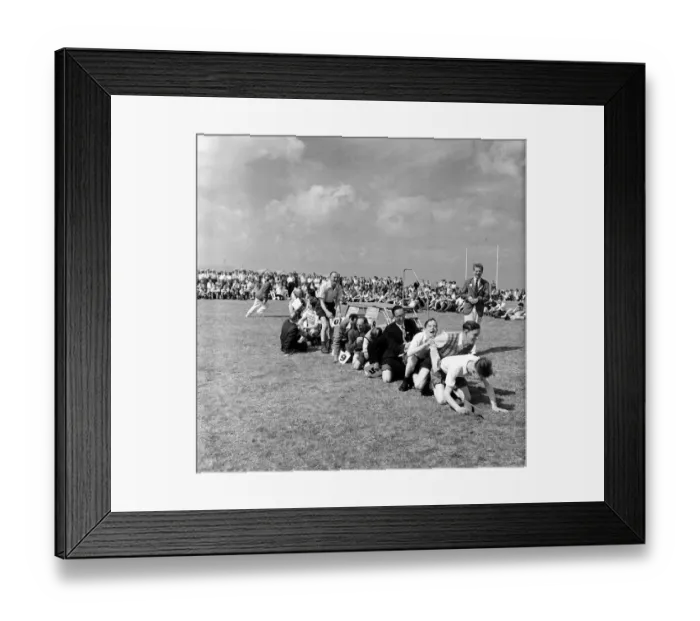 Framed Print : Knobbly Knees Contest, Butlins Holiday Camp, Filey, North Yorkshire. 30th July 1954 Framed Print : Knobbly Knees Contest, Butlins Holiday Camp, Filey, North Yorkshire. 30th July 1954