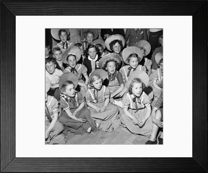 Framed Print : Children in traditional clothing at Butlins Holiday Camp, Filey, North Yorkshire Framed Print : Children in traditional clothing at Butlins Holiday Camp, Filey, North Yorkshire