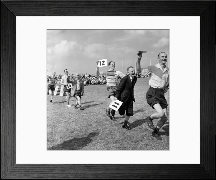 Framed Print : Knobbly Knees Contest, Butlins Holiday Camp, Filey, North Yorkshire. 30th July 1954 Framed Print : Knobbly Knees Contest, Butlins Holiday Camp, Filey, North Yorkshire. 30th July 1954