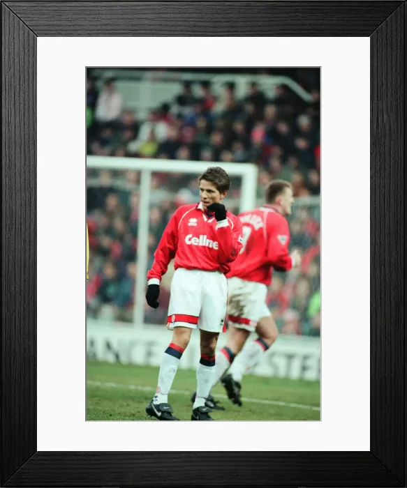 Framed Print : Middlesbrough 1-1, Premiership match at the Riverside Stadium, Saturday 16th March 1996 Framed Print : Middlesbrough 1-1, Premiership match at the Riverside Stadium, Saturday 16th March 1996