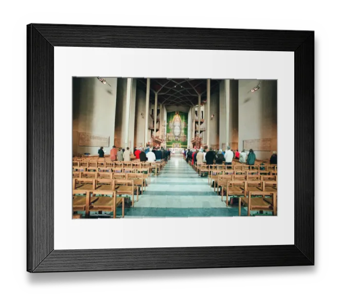 Framed Print : The Cross and Orb on show at Coventry Cathedral during service of reconciliation Framed Print : The Cross and Orb on show at Coventry Cathedral during service of reconciliation