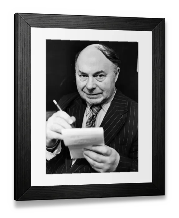 Framed Print : Shy superbrain Walter Dobson is the man in demand for the latest pub
