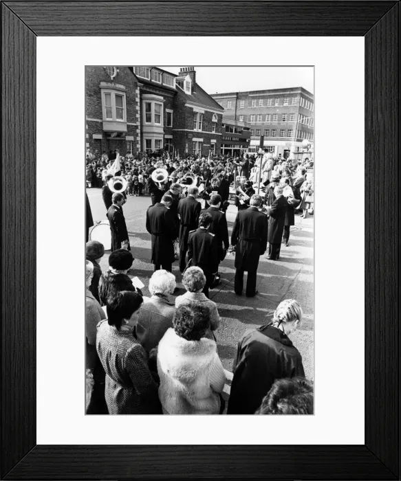 Framed Print : Open air Easter Service at North Shields, 1988 Framed Print : Open air Easter Service at North Shields, 1988