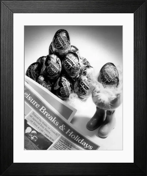 Framed Print : Cadburys Cream Eggs, 10th February 1986 Framed Print : Cadburys Cream Eggs, 10th February 1986