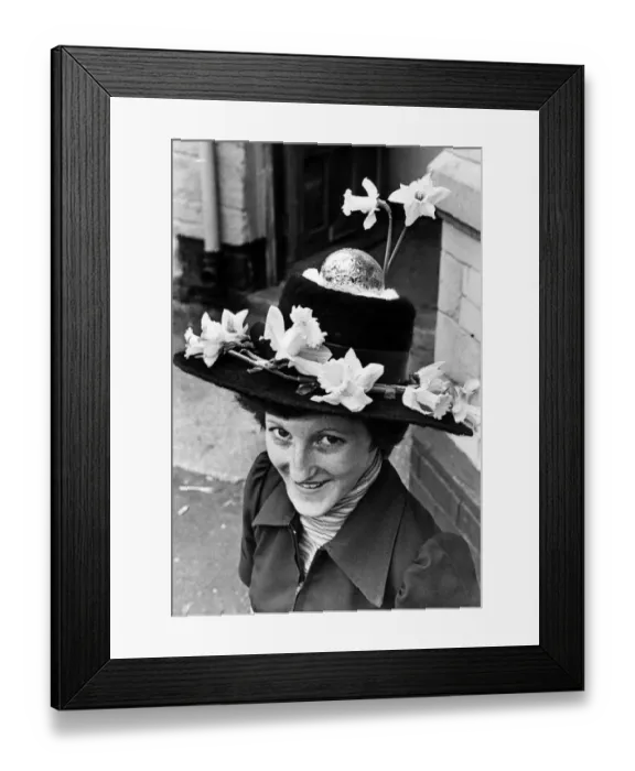 Framed Print : Easter Bonnet, 20th April 1976
