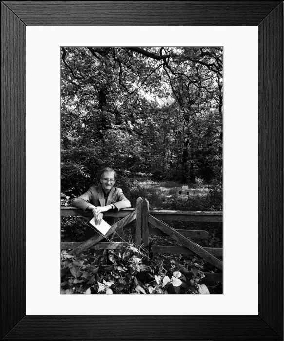 Framed Print : Peter Seekings Foster pictured at some Woodland. 16th May 1988
