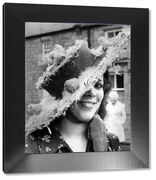 Lady wearing Easter Bonnet, 20th April 1976