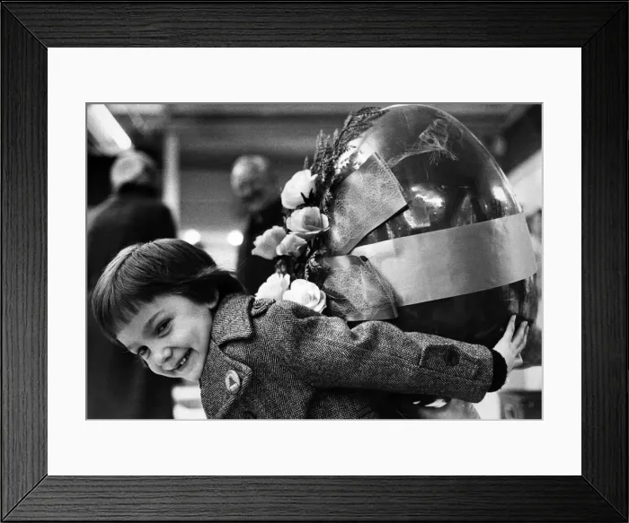 Framed Print : 16ib Chocolate Egg, on sale at Fenwicks, Newcastle, costing 50 pounds Framed Print : 16ib Chocolate Egg, on sale at Fenwicks, Newcastle, costing 50 pounds