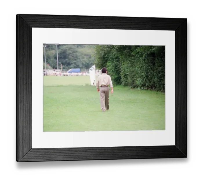 Framed Print : Sachin Tendulkar, first overseas signing for Yorkshire County Cricket Club