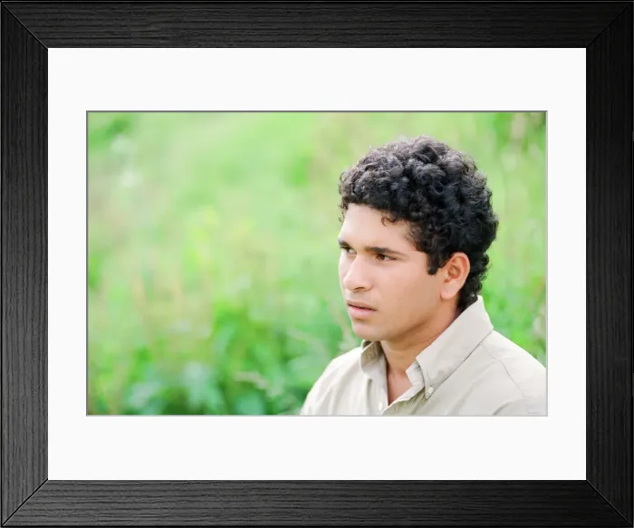 Framed Print : Sachin Tendulkar, first overseas signing for Yorkshire County Cricket Club