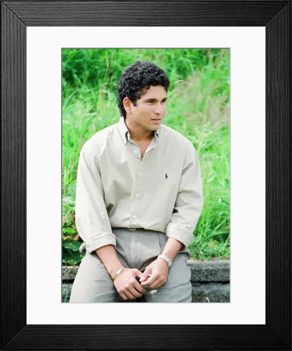 Framed Print : Sachin Tendulkar, first overseas signing for Yorkshire County Cricket Club Framed Print : Sachin Tendulkar, first overseas signing for Yorkshire County Cricket Club