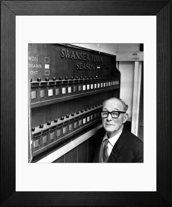 Framed Print : Sport - Football Swansea - Joe Sykes, Swansea Manager. 19th January 1967 Framed Print : Sport - Football Swansea - Joe Sykes, Swansea Manager. 19th January 1967