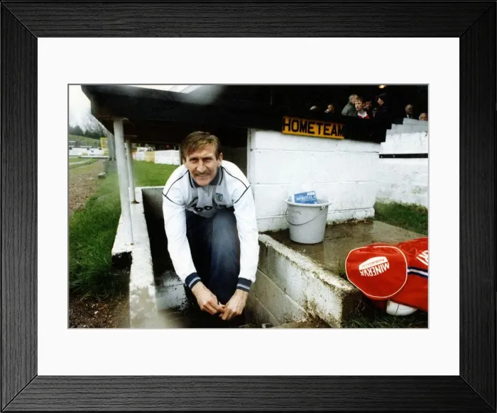 Framed Print : Sport - Football Swansea - Tommy Hutchison, Swansea City AFC. April 1991 Framed Print : Sport - Football Swansea - Tommy Hutchison, Swansea City AFC. April 1991
