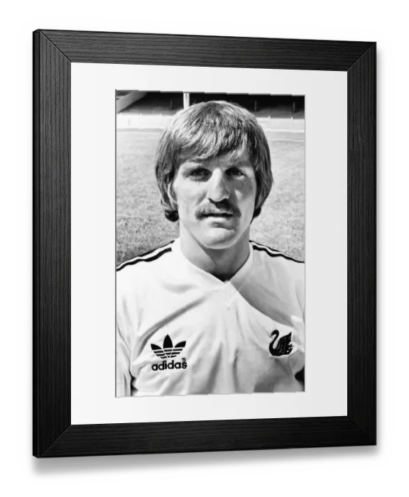 Framed Print : Sport - Football - Swansea City - Robbie James - c. 1980 - Western Mail and Echo Ltd Framed Print : Sport - Football - Swansea City - Robbie James - c. 1980 - Western Mail and Echo Ltd