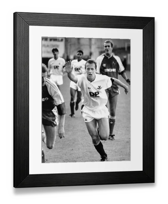 Framed Print : Sport - Football - Swansea City - Swansea legend Alan Curtis in action - c Framed Print : Sport - Football - Swansea City - Swansea legend Alan Curtis in action - c