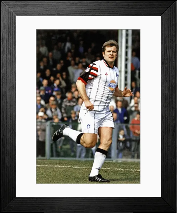 Framed Print : Sport - Football - Swansea City FC - Manager Jan Molby pictured playing for Swansea - 6th