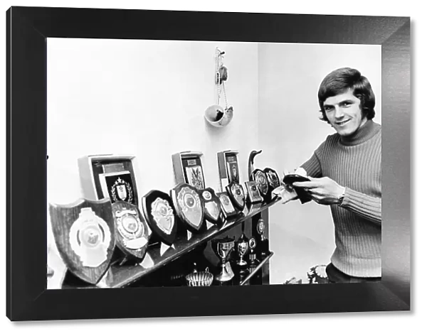 Sport - Football - Swansea City - Wyndham Evans pictured with some of his trophies - 15th