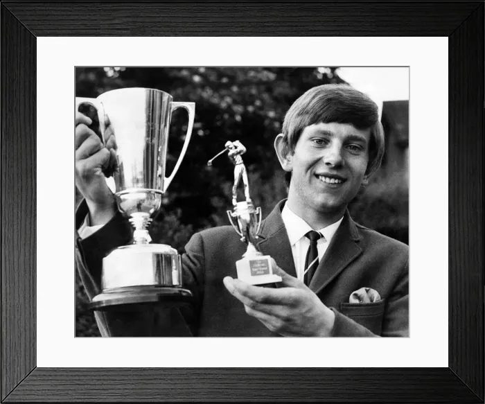 Framed Print : Doug McClelland, proudly holds The Journal Trophy which he keeps for a year Framed Print : Doug McClelland, proudly holds The Journal Trophy which he keeps for a year