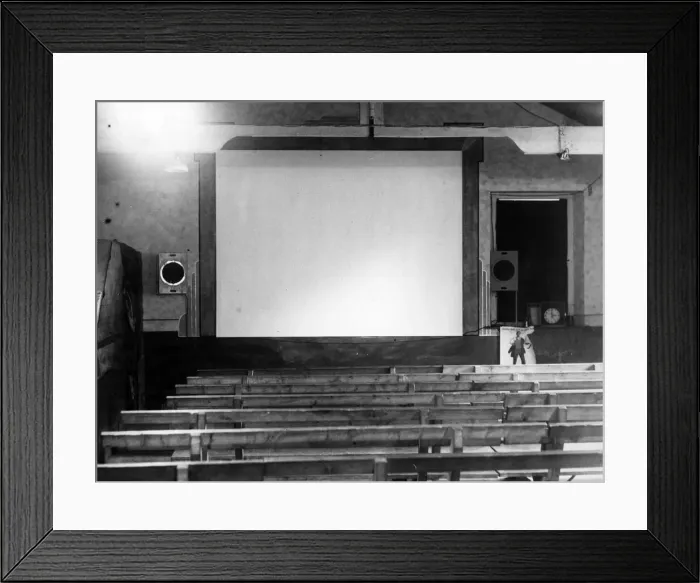 Framed Print : W Pitts Cinema, Embleton, Northumberland, 3rd December 1948. Screem Framed Print : W Pitts Cinema, Embleton, Northumberland, 3rd December 1948. Screem