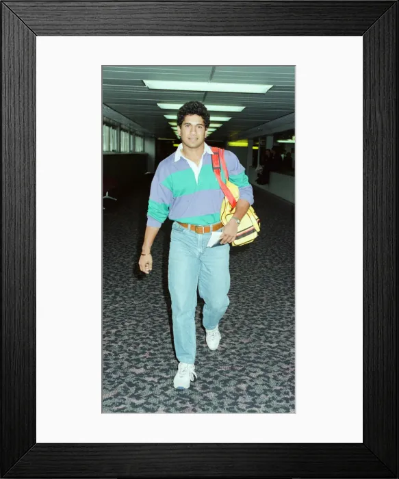 Framed Print : Sachin Tendulkar, first overseas signing for Yorkshire County Cricket Club Framed Print : Sachin Tendulkar, first overseas signing for Yorkshire County Cricket Club