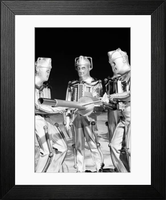 Framed Print : Doctor Who 1967 BBC TV Programme. The story features the return of the Cybermen in Framed Print : Doctor Who 1967 BBC TV Programme. The story features the return of the Cybermen in
