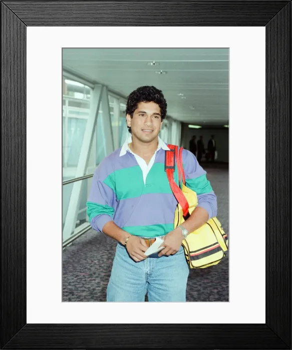 Framed Print : Sachin Tendulkar, first overseas signing for Yorkshire County Cricket Club Framed Print : Sachin Tendulkar, first overseas signing for Yorkshire County Cricket Club