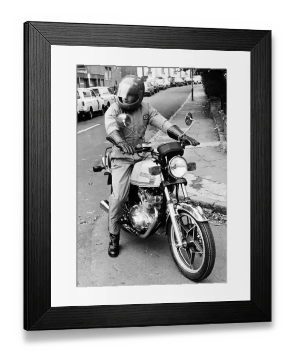 Framed Print : Machines like this Suzuki 250 will take on a new image when learner-rider laws change Framed Print : Machines like this Suzuki 250 will take on a new image when learner-rider laws change
