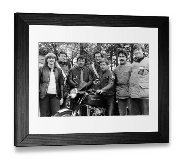 Framed Print : Cleveland County Motor Cycle team were in top gear when they took part in a top motor Framed Print : Cleveland County Motor Cycle team were in top gear when they took part in a top motor