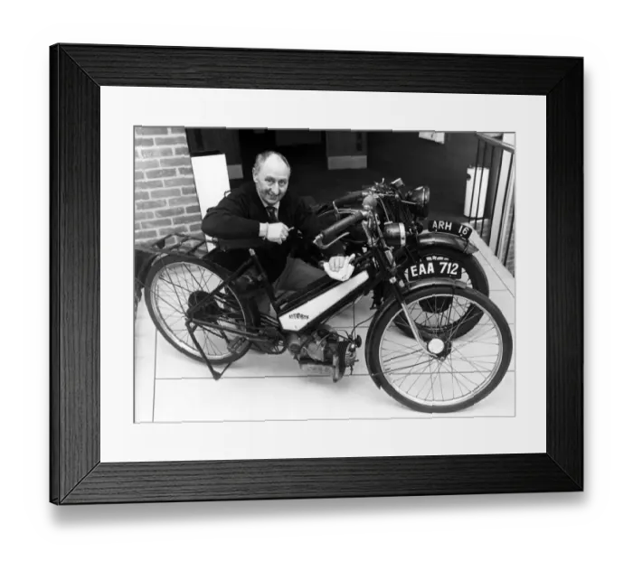 Framed Print : They don t build em like that anymore! The 1941 Excelsior 98cc Autobyk Framed Print : They don t build em like that anymore! The 1941 Excelsior 98cc Autobyk