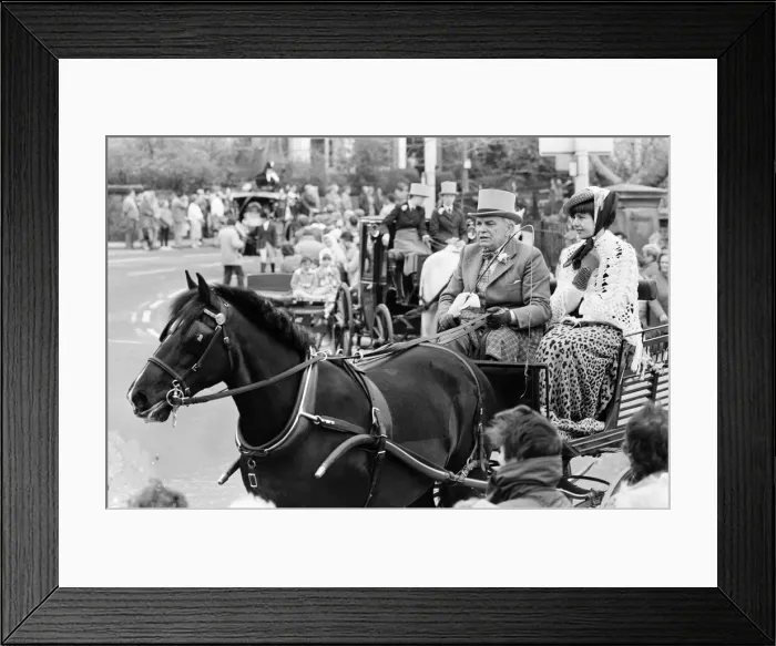 Framed Print : Liverpool May Horse Parade, Saturday 10th May 1986. Echoes of Victorian elegance returned