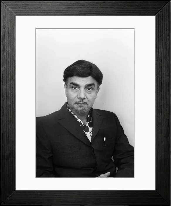 Framed Print : Dr. Mohammad Naseem, chairman of the Birmingham Mosque Trust. 22nd November 1979 Framed Print : Dr. Mohammad Naseem, chairman of the Birmingham Mosque Trust. 22nd November 1979