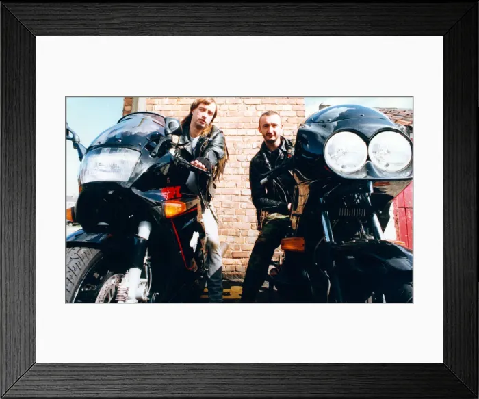 Framed Print : Biking brothers Sandy (left) and Alex McKenzie pictured with their pride Framed Print : Biking brothers Sandy (left) and Alex McKenzie pictured with their pride