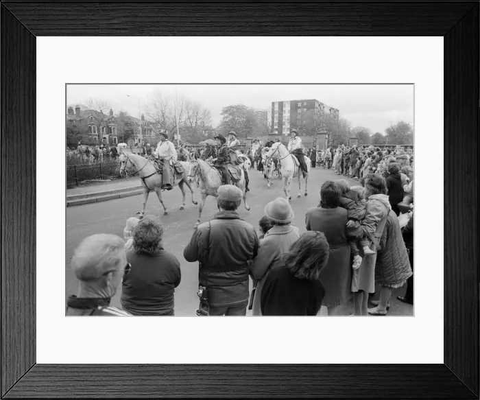Framed Print : Liverpool May Horse Parade, 10th May 1986 Framed Print : Liverpool May Horse Parade, 10th May 1986