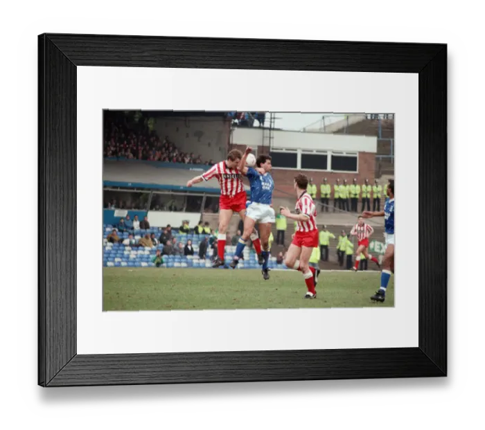 Framed Print : Football match, Birmingham City v Stoke City, final score 1-1, League Division Three Framed Print : Football match, Birmingham City v Stoke City, final score 1-1, League Division Three