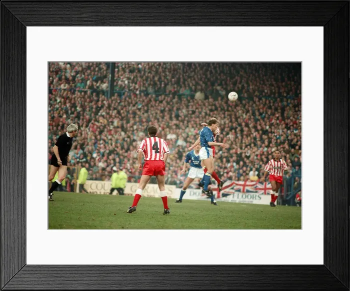 Framed Print : Football match, Birmingham City v Stoke City, final score 1-1, League Division Three Framed Print : Football match, Birmingham City v Stoke City, final score 1-1, League Division Three