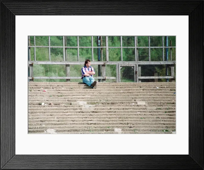 Framed Print : Huddersfield Town F. Cs final Leeds Road game. Match played against Blackpool Framed Print : Huddersfield Town F. Cs final Leeds Road game. Match played against Blackpool