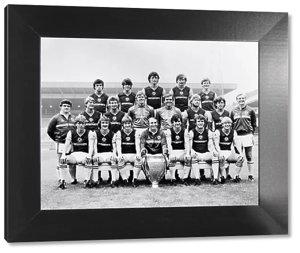Aston Villa football club 1982 European Cup winning side Front Row l to r