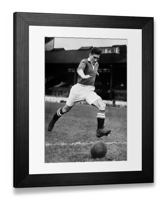 Framed Print : Roy Bentley Chelsea FC football player at Stamford Brodge Circa 1950