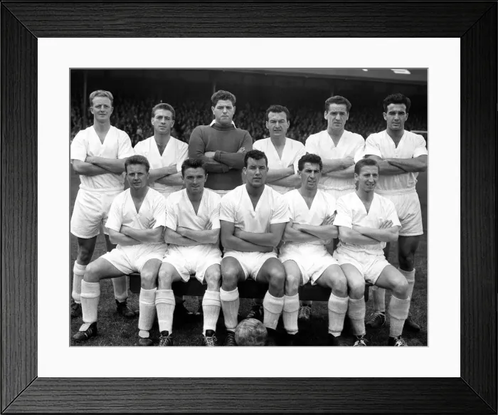 Framed Print : Sport - Football - Swansea Town - 27th August 1957 - Team - Back Row : Ivor Allchurch, B Framed Print : Sport - Football - Swansea Town - 27th August 1957 - Team - Back Row : Ivor Allchurch, B