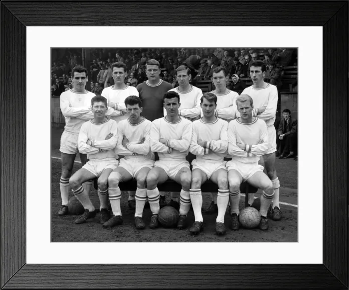 Framed Print : Sport - Football - Swansea Town - Team Picture - Back Row : Evans, Purcell, Dwyer, Thomas