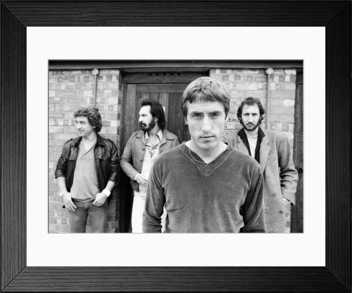 Framed Print : The Who - August 1979 Roger Daltrey, Kenney Jones, John Entwhistle