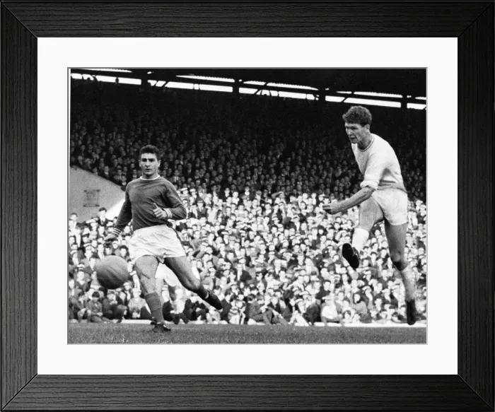 Framed Print : Sport - Football - Swansea Town - Swans centre forward Kirby drives the ball past Ipswich
