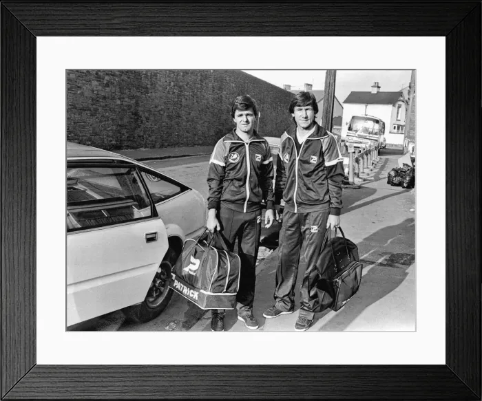 Framed Print : Sport - Football - Swansea City -Swansea Citys Yugoslav signings Dzemal Hadziabdic