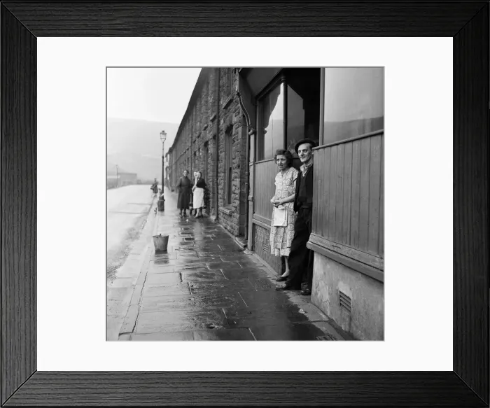 Framed Print : Scenes in Wattstown, South Wales. Located in the Rhondda Valley in the county borough of