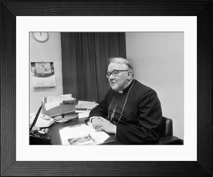 Framed Print : Doctor Patrick Dwyer, The Roman Catholic, Archbishop of Birmingham, Pictured Framed Print : Doctor Patrick Dwyer, The Roman Catholic, Archbishop of Birmingham, Pictured
