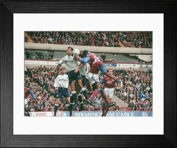 Framed Print : Aston Villa v Tottenham Hotspur, final score 1-1, Premier League, Villa Park, Birmingham Framed Print : Aston Villa v Tottenham Hotspur, final score 1-1, Premier League, Villa Park, Birmingham