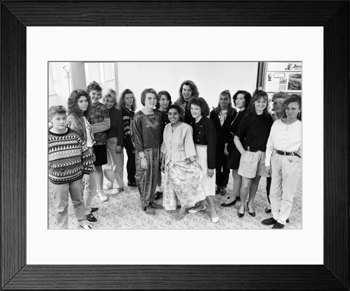 Framed Print : Fashion on a shoestring... proving that you don t need loadsa-money to cut a dash are Framed Print : Fashion on a shoestring... proving that you don t need loadsa-money to cut a dash are