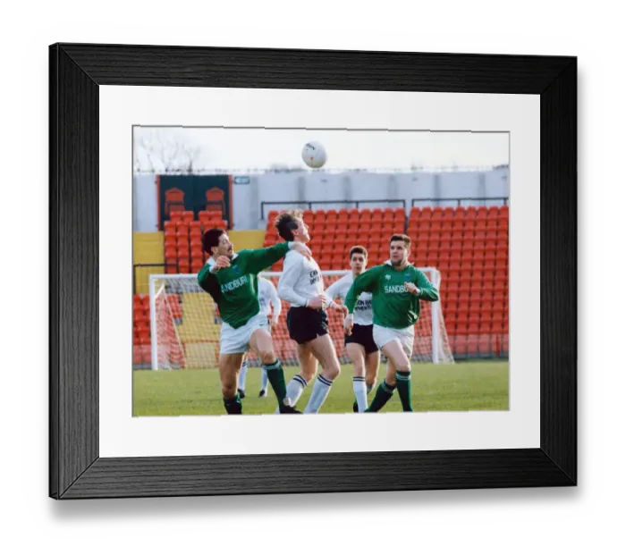Framed Print : Gateshead v Norwich Victoria. 4th January 1992