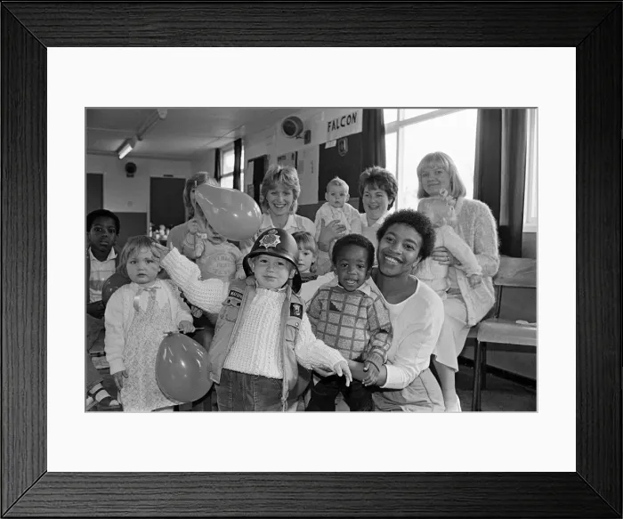 Framed Print : The long arms of the law... two-year-old Jonathan Plant polices proceedings at the Quarry Framed Print : The long arms of the law... two-year-old Jonathan Plant polices proceedings at the Quarry
